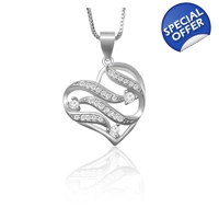 925 Sterling Silver Cubic Zirconi..