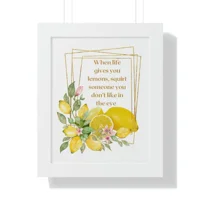 humorous Lemons Instant Wall Art ..