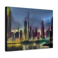 Cyberpunk City Instant Wall Art P..