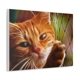 Cute Fibre Cat Instant Wall Art Print