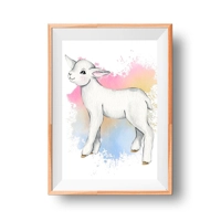 Cute Lamb Watercolour Children's ..