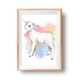 Cute Lamb Watercolour Children's Instant Wall Ar..
