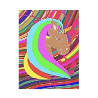 Unicorn abstract wall art ONE OFF..