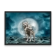 Abstract Fantasy Wolves Instant Wall Art Print