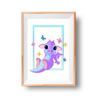 Baby dragon digital print downloa..