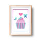 Bright Cup Cake Instant Wall Art Print