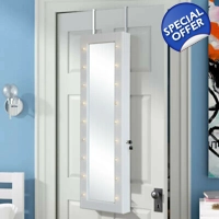 Movie Star Door Mirror with Locka..