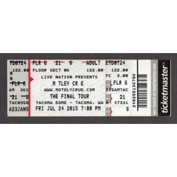 2015 MOTLEY CRUE Concer..