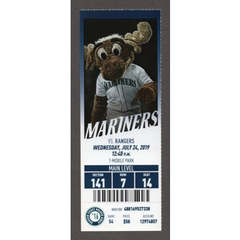 Tim Lopes MLB Debut 2019-07-24 Seattle Mariners ..