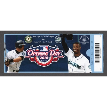 2010 Mariners Athletics 4/12 Full Ticket KEN GRI..