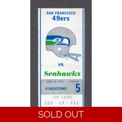 1976 NFL Seattle SEAHAW..
