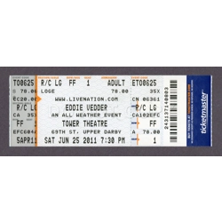 2011 EDDIE VEDDER Conce..