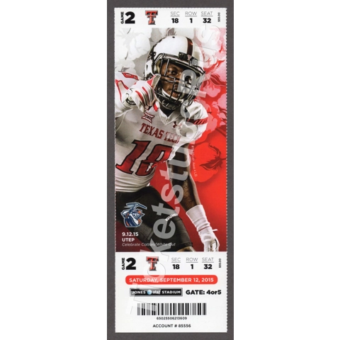 Patrick Mahomes 1st TOUCHDOWN RUN TD#1 DEBUT 2015 Texas Tech vs UTEP Full Ticket