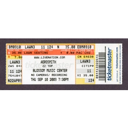 2009 AEROSMITH ZZ TOP C.. 2009 AEROSMITH ZZ TOP C..