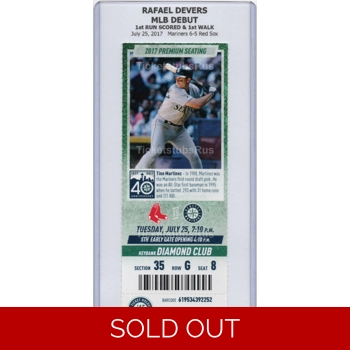 Rafael Devers MLB DEBUT 2017 Boston Red Sox @ Ma..