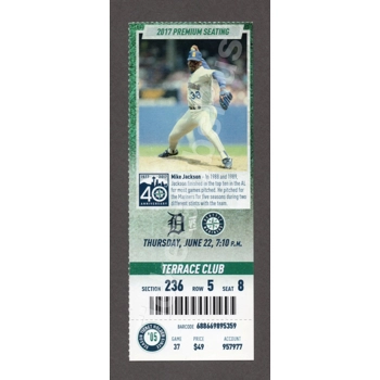 K-Rod LAST GAME 2017 Mariners Tigers 6/22 MINT C..