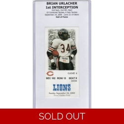 Brian Urlacher 1st INTE.. Brian Urlacher 1st INTE..