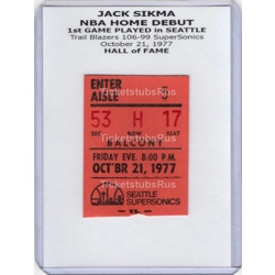 Jack Sikma NBA HOME DEB.. Jack Sikma NBA HOME DEB..