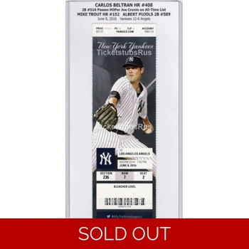 Carlos Beltran HR #408 Mike Trout HR #152 Yankee..