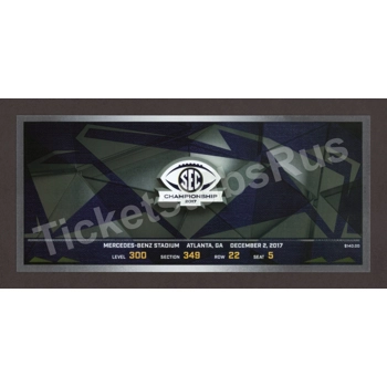 2017 SEC FOOTBALL CHAMPIONSHIP Full Ticket GEORG..