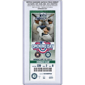 Mitch Haniger SAFECO FIELD DEBUT Mariners Astros..