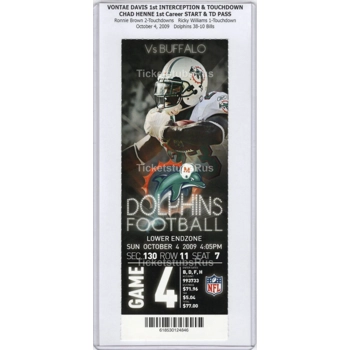 Vontae Davis 1st INTERCEPTION & TD Dolphins Bill..