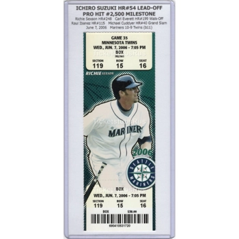 Ichiro Suzuki PRO HIT 2500 HR-54 MILESTONE 2006 ..