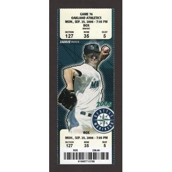Ichiro Suzuki 5 HITS 1st TIME SEATTLE 9/25/2006 ..