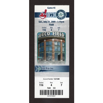 Michael Saunders MLB DEBUT Mariners Indians 7/25..