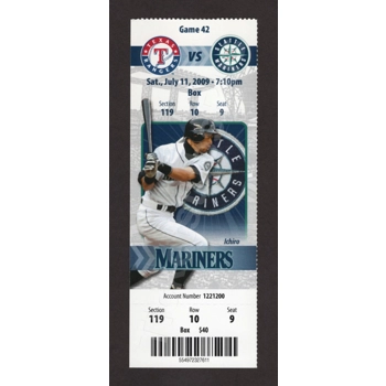 Ichiro Suzuki 1-HIT 1-RBI Mariners Rangers 7/11/..