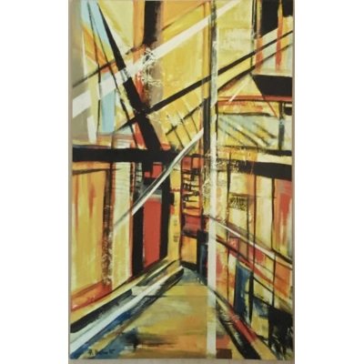 Modern Painting Printed on Canvas