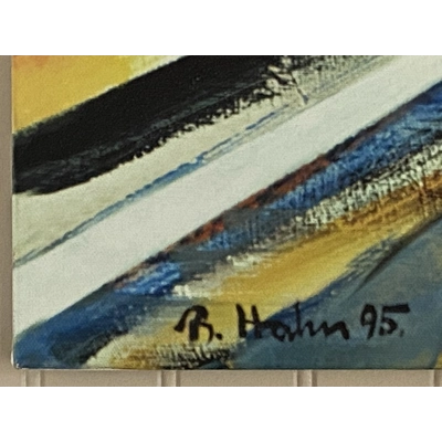 Modern Painting Printed on Canvas