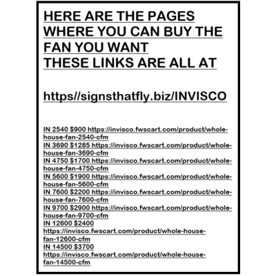 Whole house fan - $200 off for $100