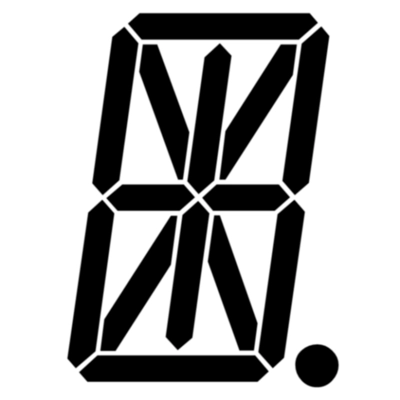 AF-LED14-Seg-1 - Font for Electronic LCD LED Display AF-LED14-Seg-1 - Font for Electronic LCD LED Display