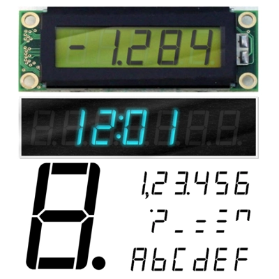 AF-LED7-Seg-1 - Font for Electronic LCD LED Display