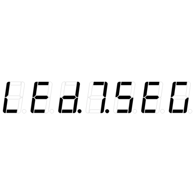 AF-LED7-Seg-1 - Font for Electronic LCD LED Display AF-LED7-Seg-1 - Font for Electronic LCD LED Display