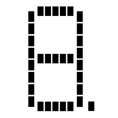 AF-LED7-Seg-dots1 - Font for Electronic LCD LED Display AF-LED7-Seg-dots1 - Font for Electronic LCD LED Display