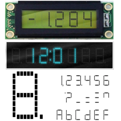 AF-LED7-Seg-dots1 - Font for Electronic LCD LED Display