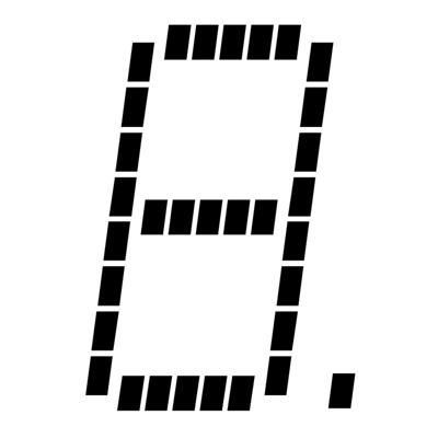AF-LED7-Seg-dots2 - Font for Electronic LCD LED Display AF-LED7-Seg-dots2 - Font for Electronic LCD LED Display