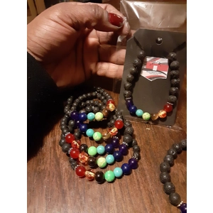 Chakra Bracelet/Lava Be..