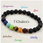 Chakra Bracelet/Lava Beads