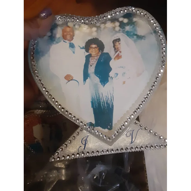 Additional Image for Heart Photo Stand - Personalized