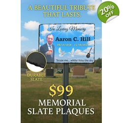 Memorial Grave Marker with Stake