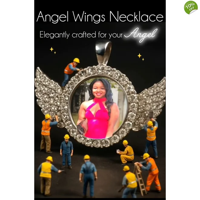 product Image for Angel Wings Necklace - Personalized