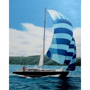 Yacht on Wellington Harbour