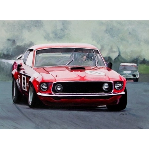 Allan Moffats Coca Cola sponsored late 60's Transam Boss Mustang