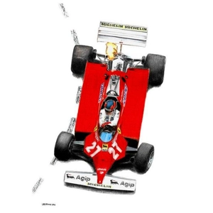 Gilles Villeneuve Ferrari 126CK