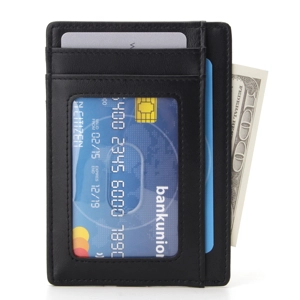 RFID Slimline Thin Leather Wallet