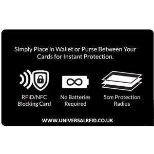 Universal RFID Blocking Card
