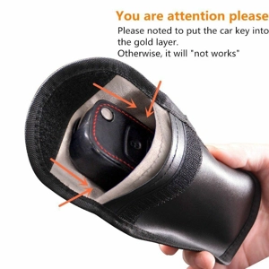 RFID Blocking Faraday Car Key Pouch
